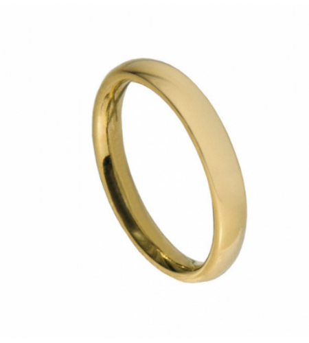 ALIANÇA MEIA CANA 3,0MM 