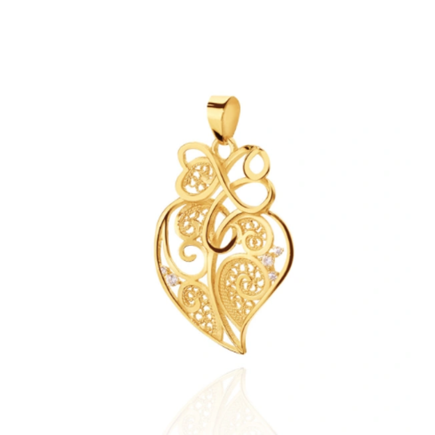 Coração Filigrana Saudade